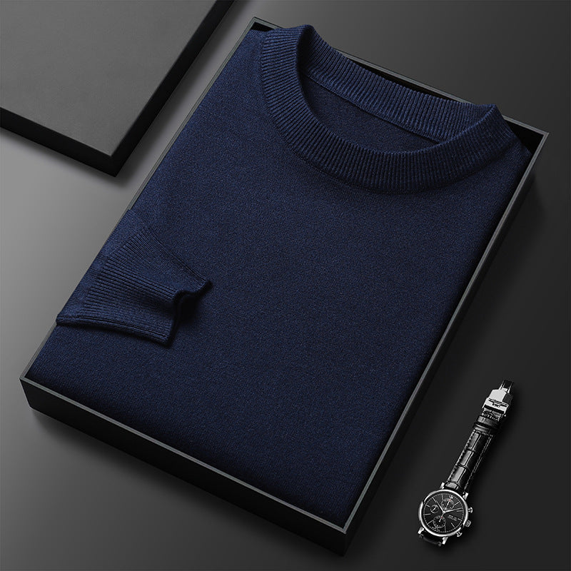 🧶 Men's Warm Leisure Round Neck Sweater – Winter Essential for Everyday Comfort - Daily Cozy Closet