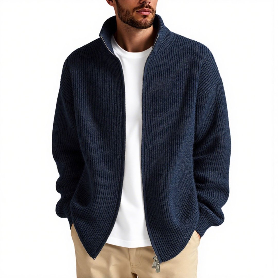 🧥 Men's Loose Cardigan Sweater – Everyday Inner Layer Base - Daily Cozy Closet