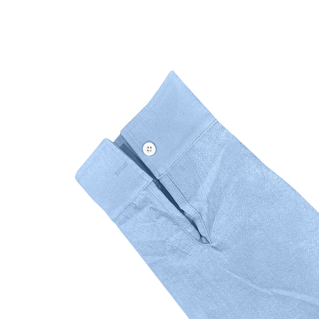 👔 Stylish Long Sleeve Stand Collar Shirt with Pockets – Casual Comfort for Men - Daily Cozy Closet