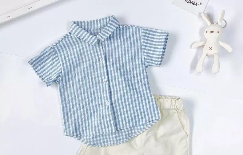 👶 Summer-Ready Sweetness – Baby Plaid Shirt & Dress Set - Daily Cozy Closet