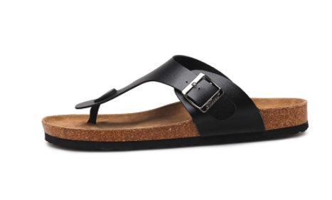 🩴 Slippers Summer Flip-Flops Beach Shoes Couples Cork Leisure Flip Flops - Daily Cozy Closet