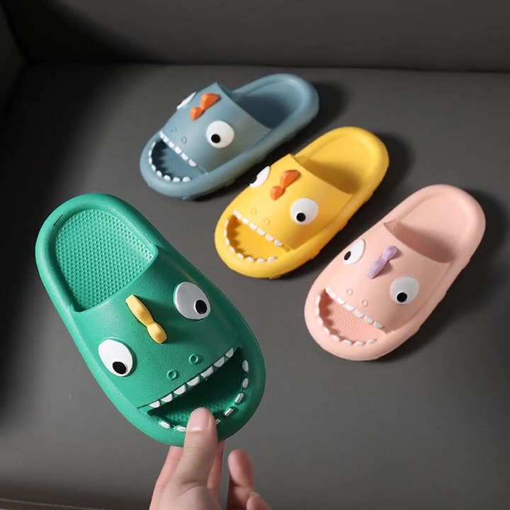 🦈 Shark Slippers For Kids Toddler Boys Girls Non Slip Children Shower Shoes - Daily Cozy Closet