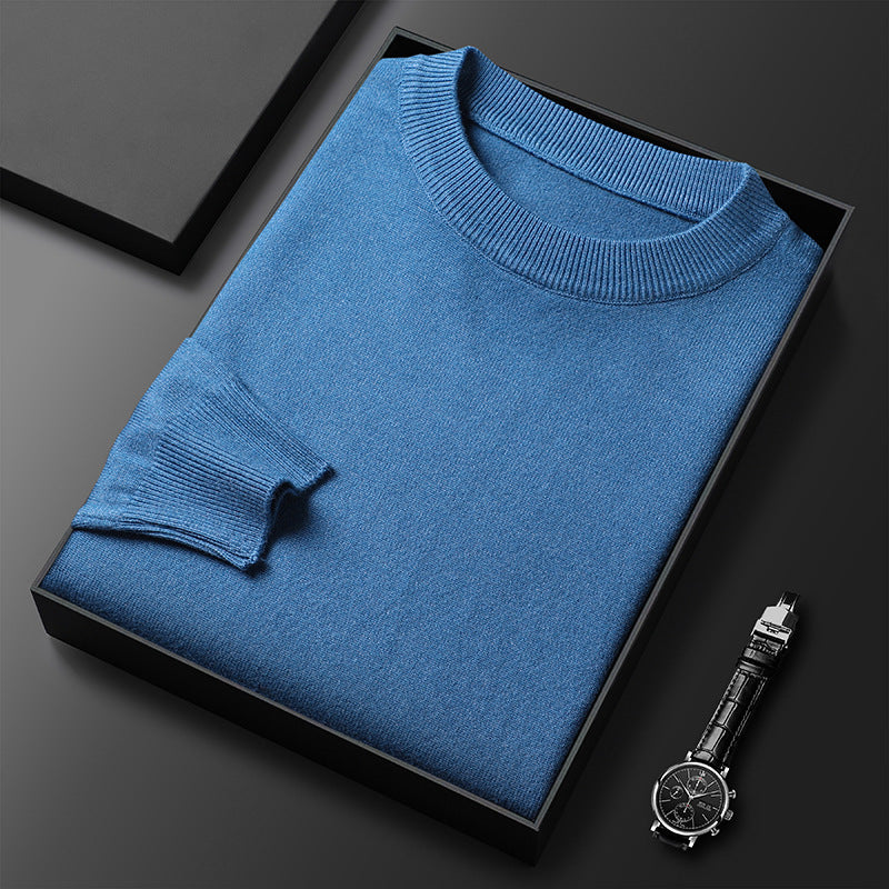🧶 Men's Warm Leisure Round Neck Sweater – Winter Essential for Everyday Comfort - Daily Cozy Closet