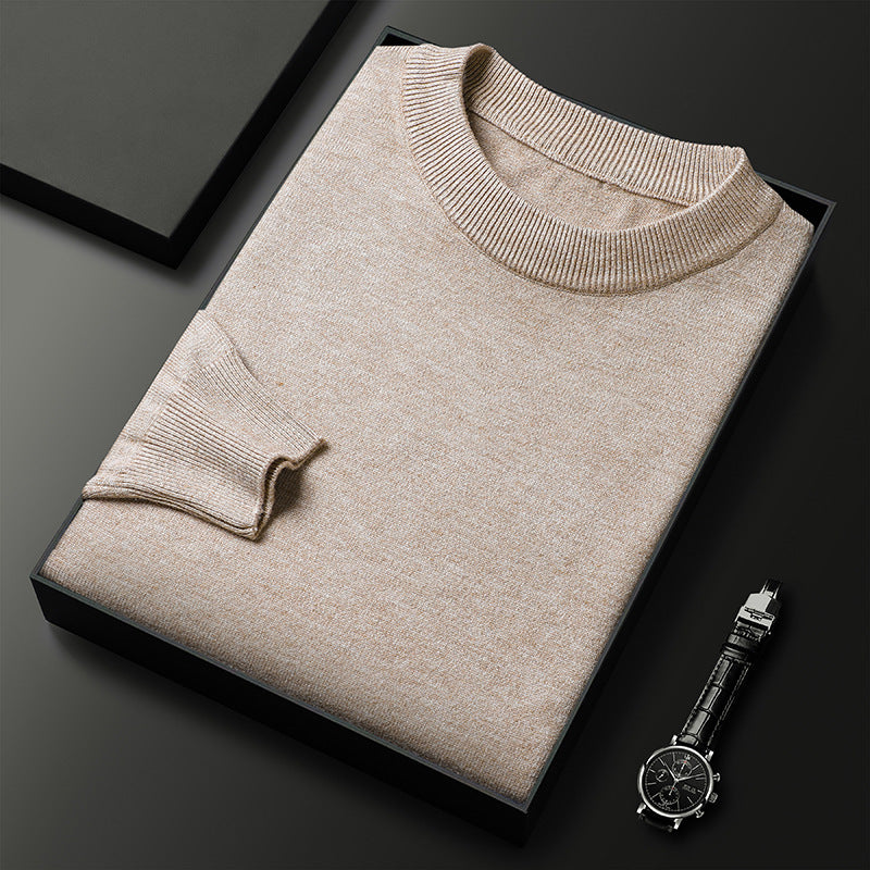 🧶 Men's Warm Leisure Round Neck Sweater – Winter Essential for Everyday Comfort - Daily Cozy Closet