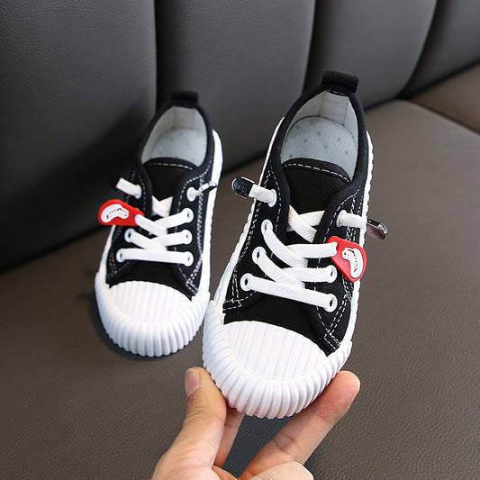 👟 Colorful Steps – Autumn Canvas Shoes for Kids
