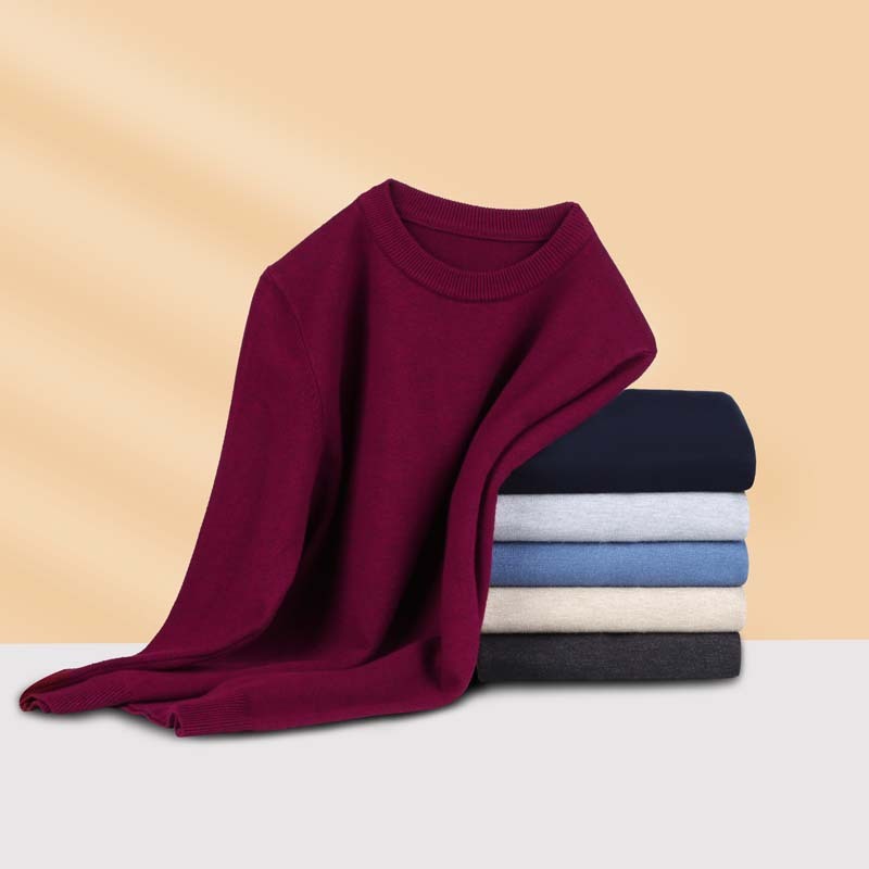 🧶 Men's Warm Leisure Round Neck Sweater – Winter Essential for Everyday Comfort - Daily Cozy Closet