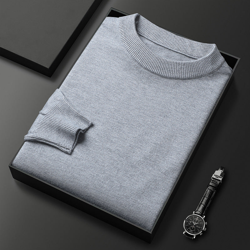 🧶 Men's Warm Leisure Round Neck Sweater – Winter Essential for Everyday Comfort - Daily Cozy Closet