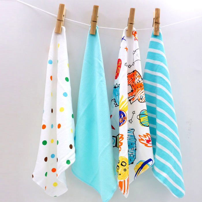 👶 Soft & Safe Cotton Gauze Baby Towels – 8-Piece Essentials Set - Daily Cozy Closet