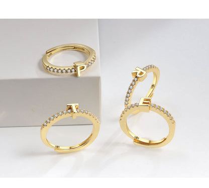 💍 Spell It in Style – S925 Sterling Silver Letter Ring - Daily Cozy Closet