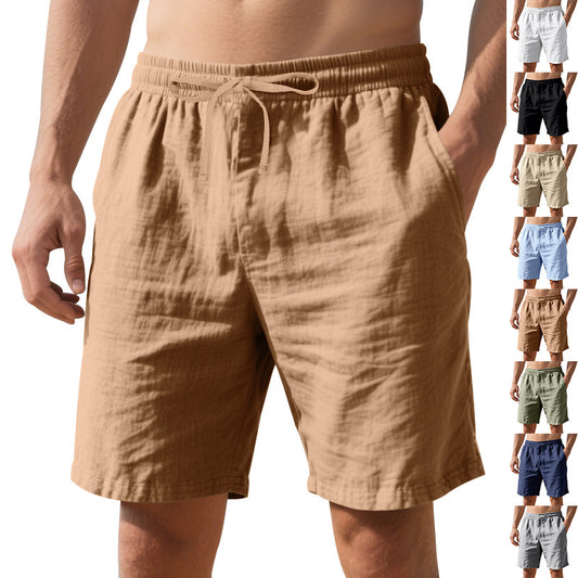 🌴 Lightweight Comfort for Hot Days – Men's Linen Shorts - Daily Cozy Closet