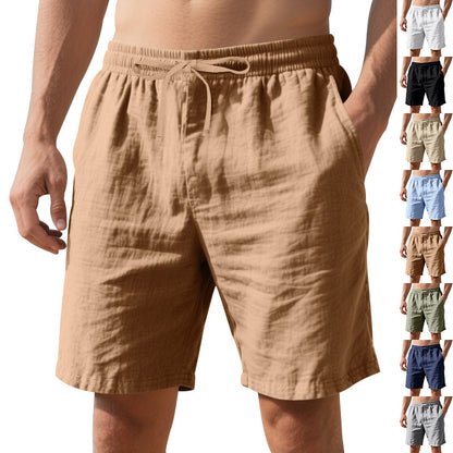 🌴 Lightweight Comfort for Hot Days – Men's Linen Shorts - Daily Cozy Closet